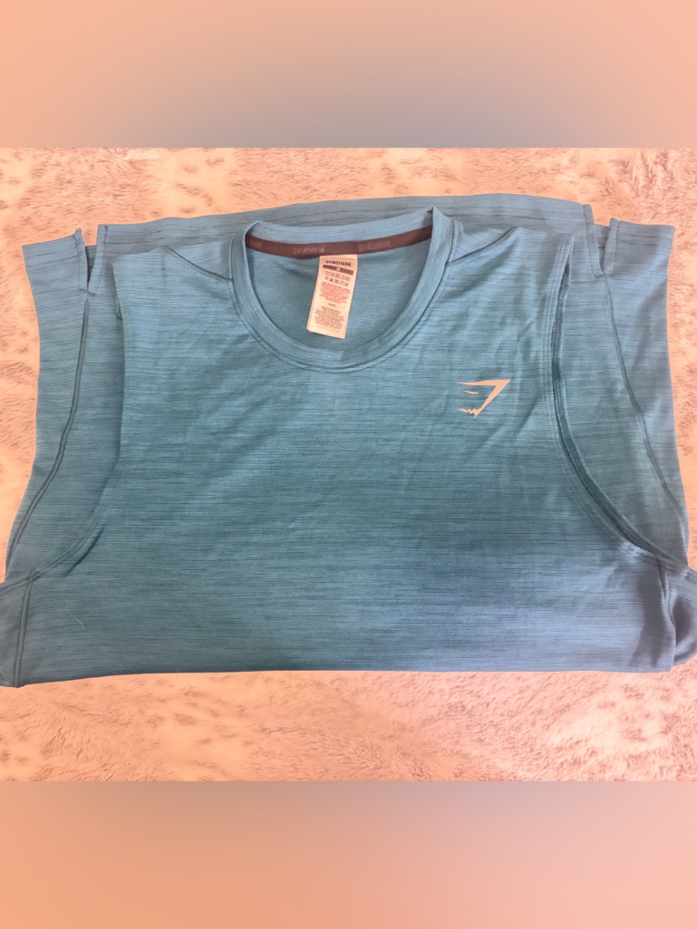 Gymshark Teal Performance Tee with Black Trim